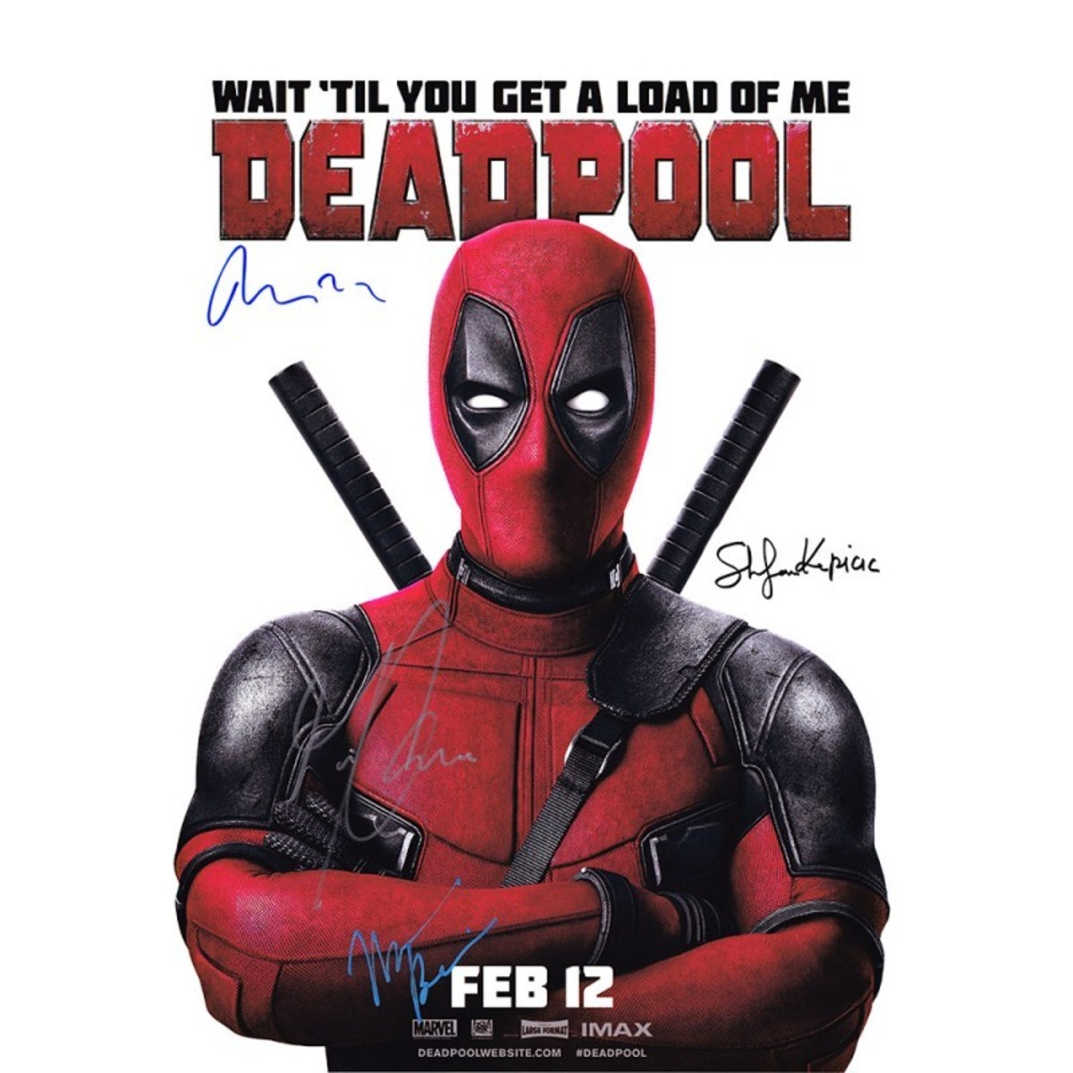DEADPOOL(デッドプール) 【4名直筆サイン入りミニポスター】 | searchlight