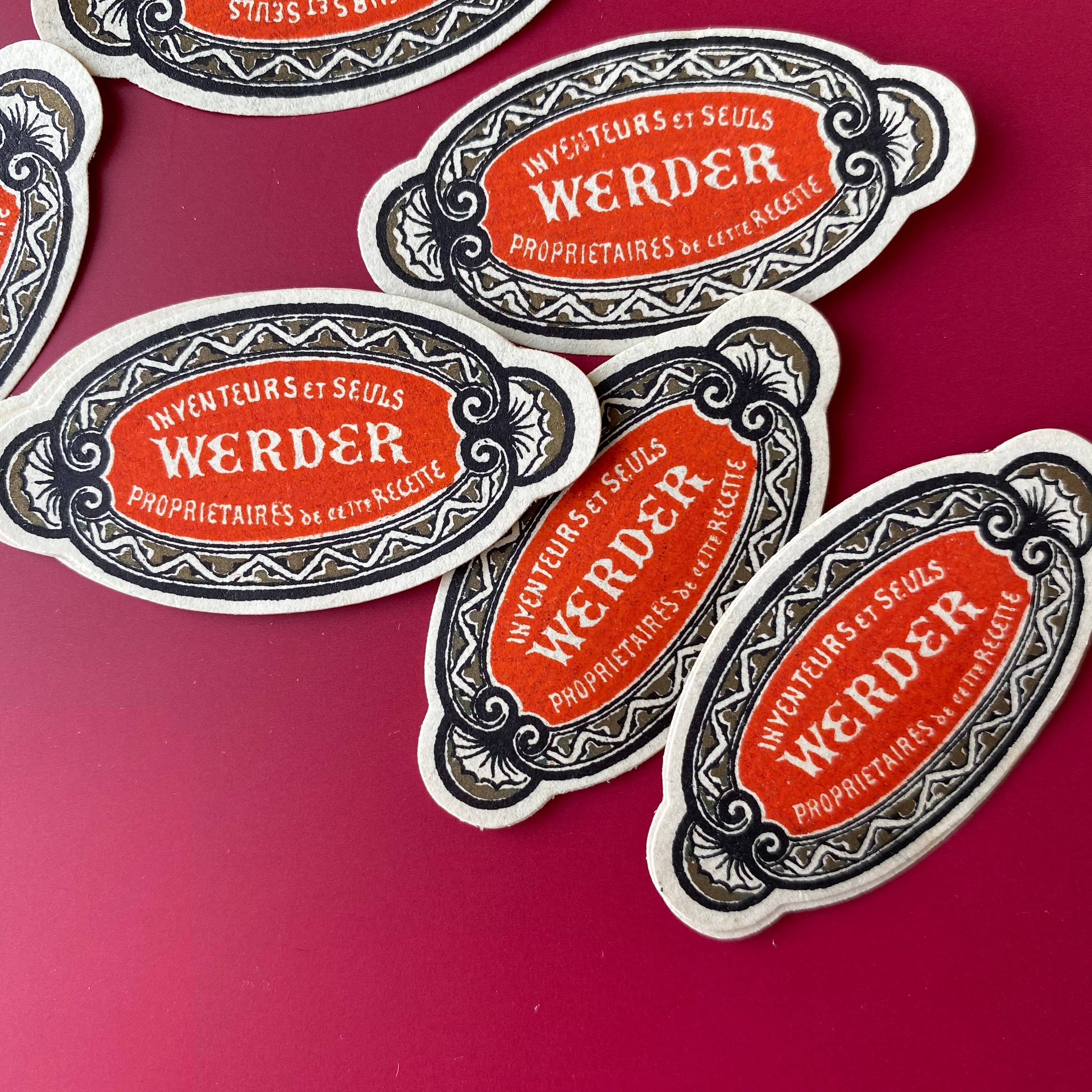 France アンティーク・アルコールラベル(WERDER・M) / vp0084 | Petit