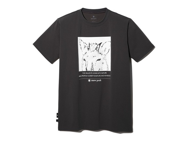 snow peak × TONEDTROUT Graphic T-shirt Japanese serow CH