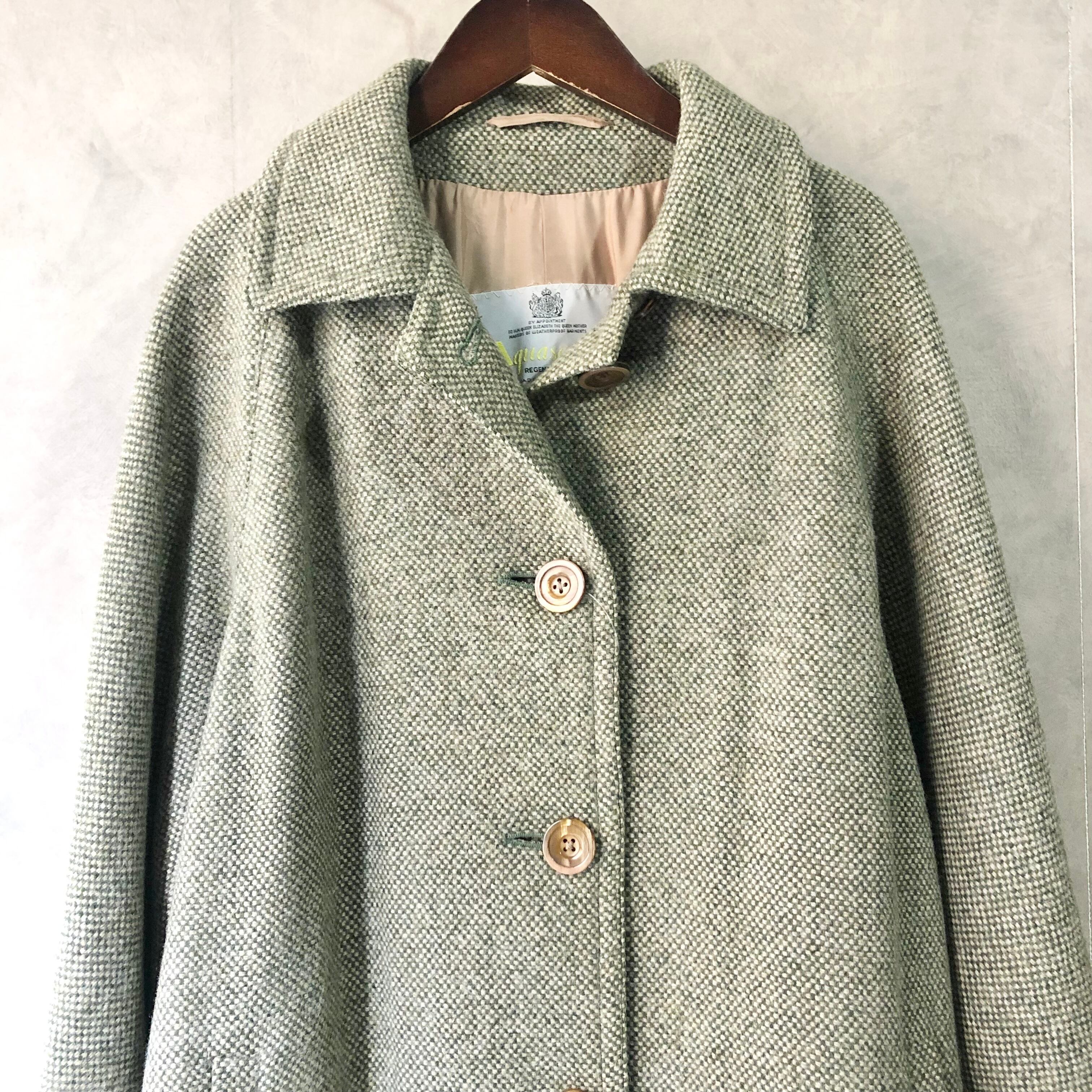海外限定 70s 80s Aquascutum ツイードコート ai-sp.co.jp