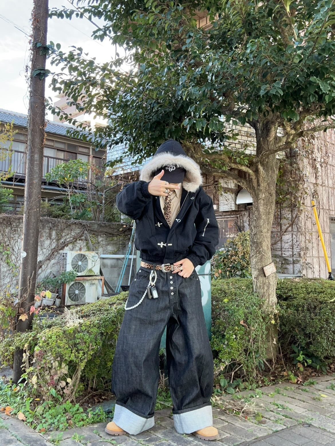 ファー付きファイヤーマンジャケット el1481 | elev fashion store