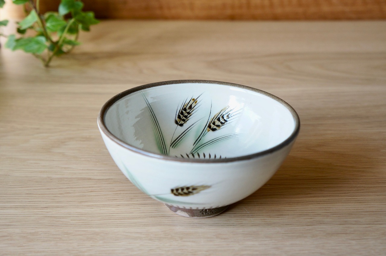 小石原焼　蔵人窯　お茶碗（小）麦　[29-516]