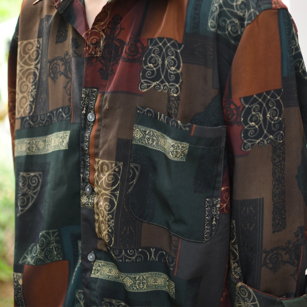 tapestry pattern shirt