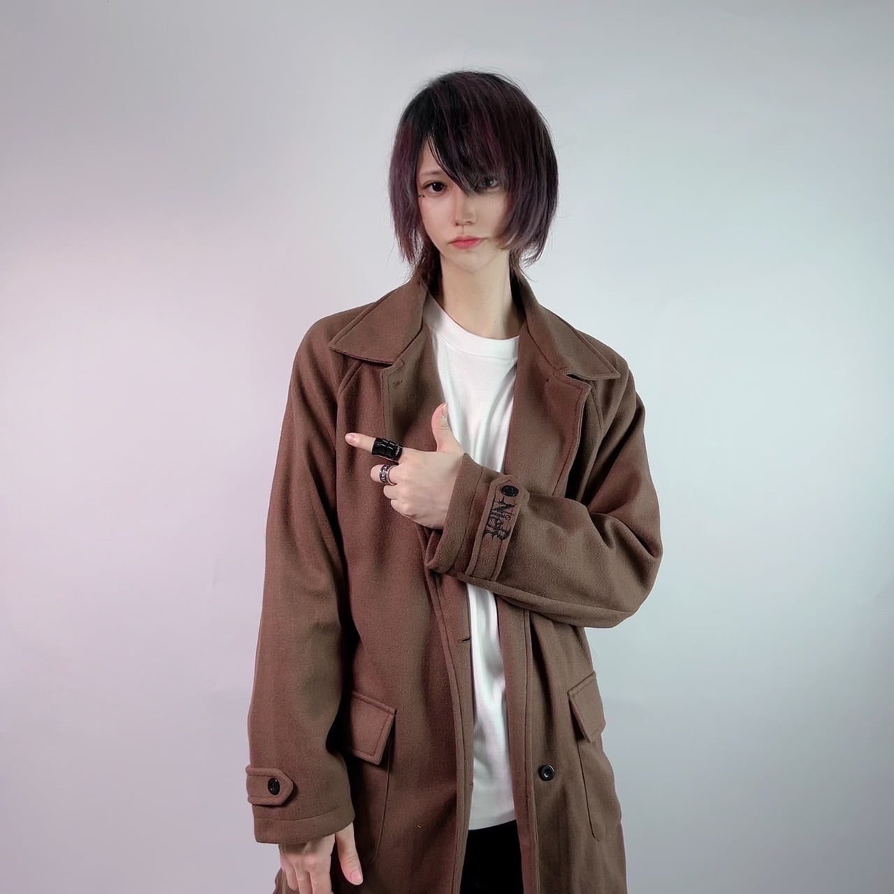 BROWN LONG COAT | NIER CLOTHING powered by BASE