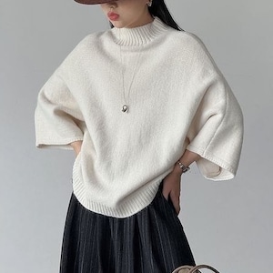 wide sleeve knit pullover 14761