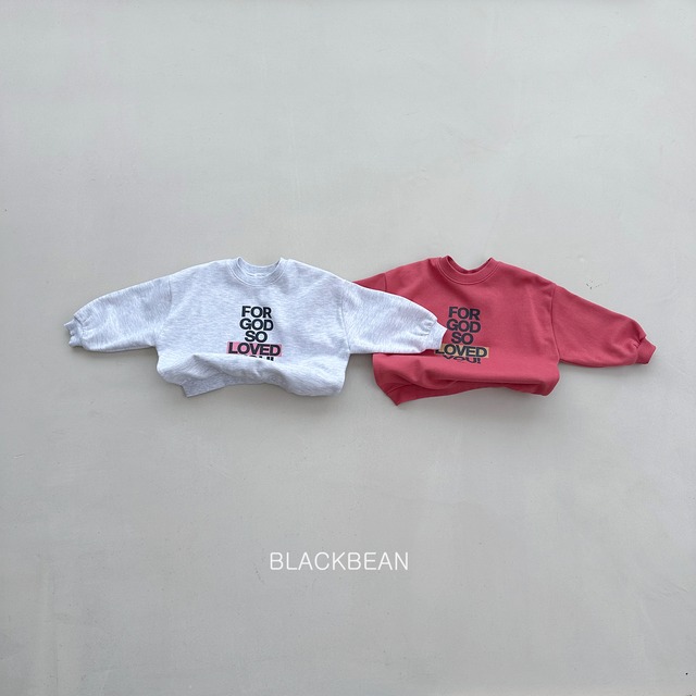 loved sweatshirt【blackbean】※9月下旬〜10月上旬発送予定