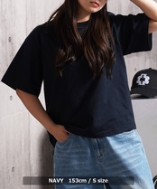 ◆6.5oz クロップド クルーネックTシャツ◆lf-26107