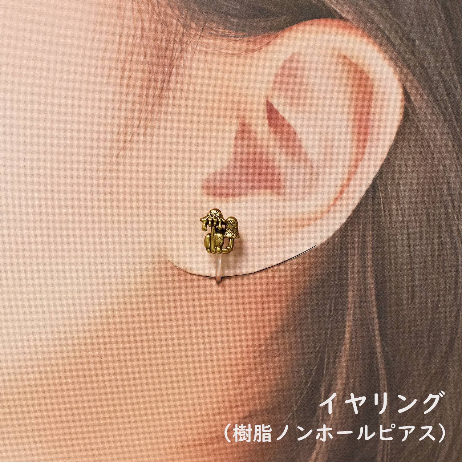 ササクレヒトヨタケ ピアス / イヤリング | kinoko-mono