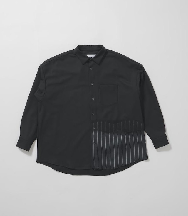 Needle punch shirt -black <LSD-BC3S1>