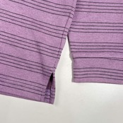 mila schön ミラショーン ボーダー タートルネック 長袖 シャツ トレーナー L/ピンクパープル系 メンズ ゴルフ