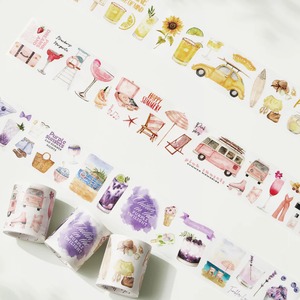 新作☆WT98 The Washi Tape Shop【Tropical Sips】型抜き マスキングテープ 全3種セット