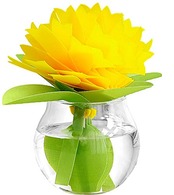 おくだけエコ加湿 ミクニ 加湿器 ちょこっとオアシス いちりん サニーイエロー U507-03 電気を使わず ペーパー加湿 電気不要 節電 インテリア 抗菌 防カビ 折り紙 自然気化 無音 日本製 乾燥 手入れ簡単 コードレス 卓上 携帯 持ち運び 小型 コンパクト ペットボトル 花 フラワー かわいい 1個 (x 1) 0か月~