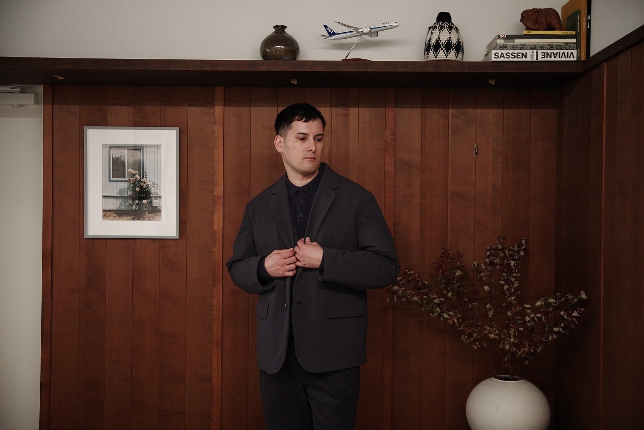 Nylon Filling Lapel Jacket