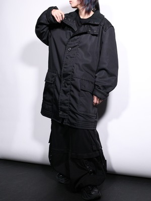 "HUGO BOSS" high- neck zip-up coat jacket