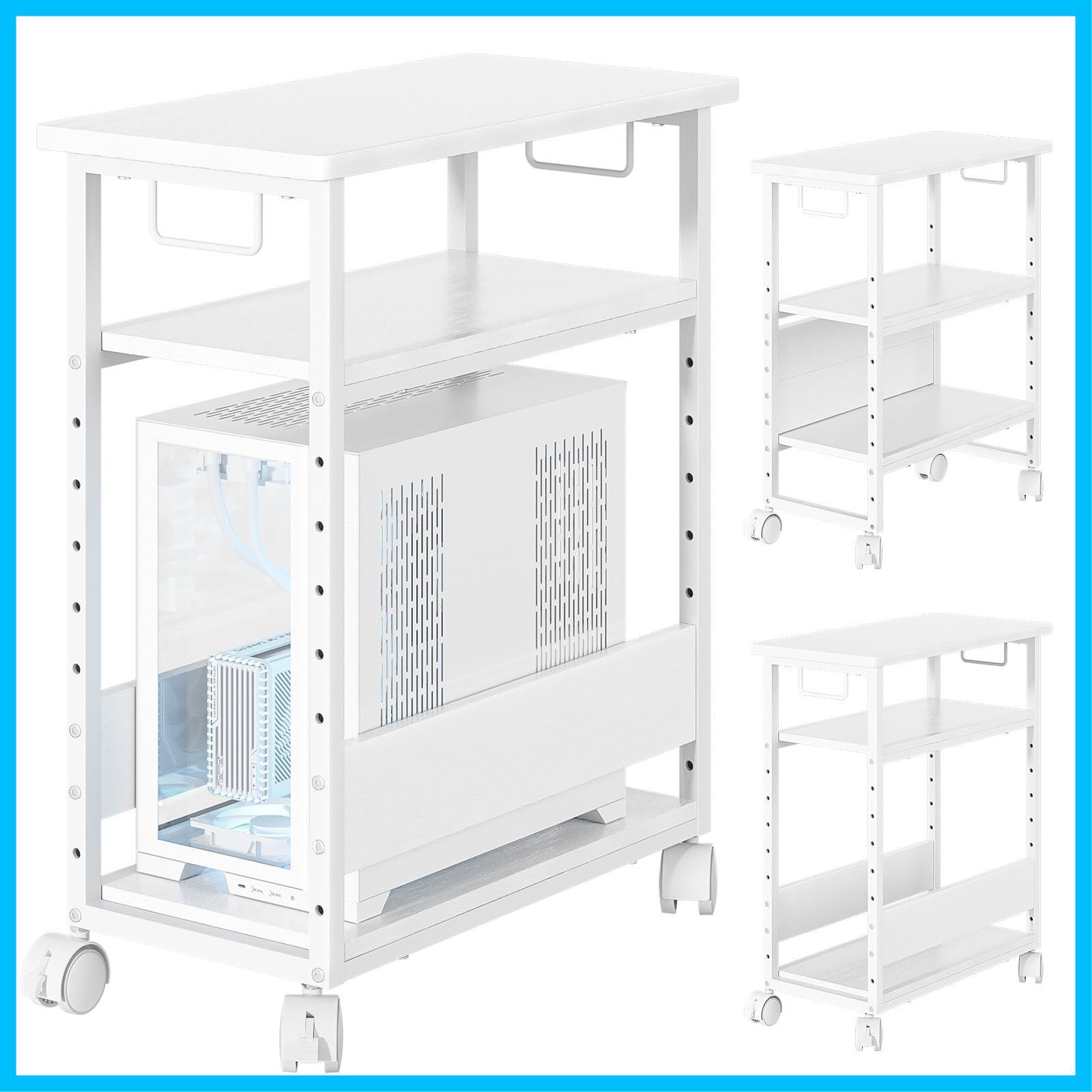 ホワイト 山善(YAMAZEN) スリムメタルシェルフ ホワイト (幅70棚