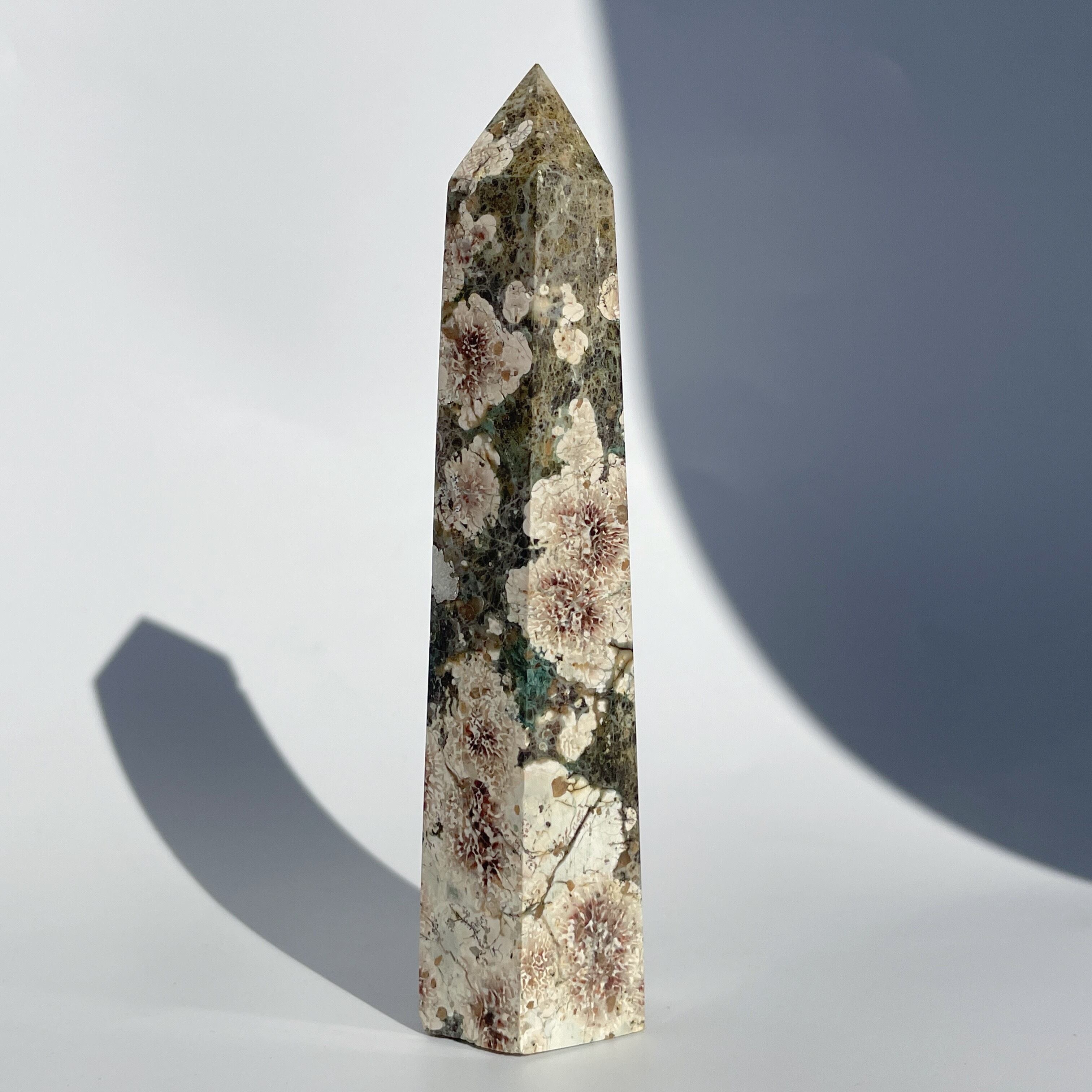 グリーンフラワージャスパー タワー03◇ Green Flower Jasper ◇天然石