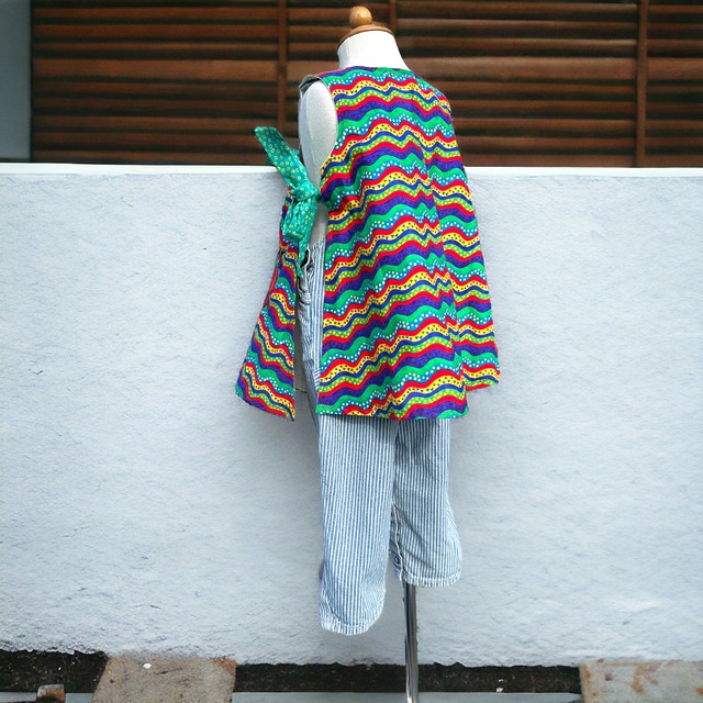 【KIDS】colorful apron one-piece size:2歳以上〜