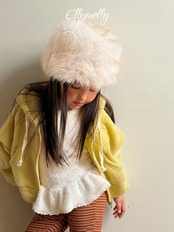 エリーモリー / ELLY MOLLY / 雪の結晶フリルTシャツ / 韓国子供服 / ジュニア / 26winter〖取寄〗*13~15号*