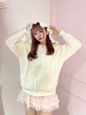 【Renonqle】frill hoodie knit｟LAST1｠