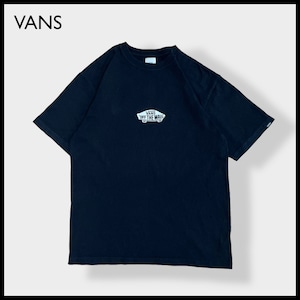 【VANS】ロゴ プリントTシャツ 両面プリント バックプリント ボード スケボー ストリート系 フリーサイズ バンズ VANS OFF THE WALL US古着