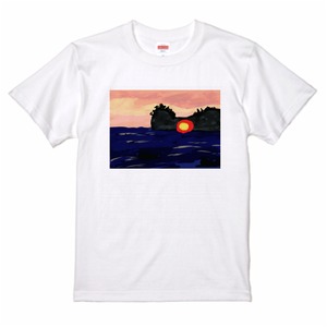 円月島のTシャツ(ホワイト) サイズ/S～XL