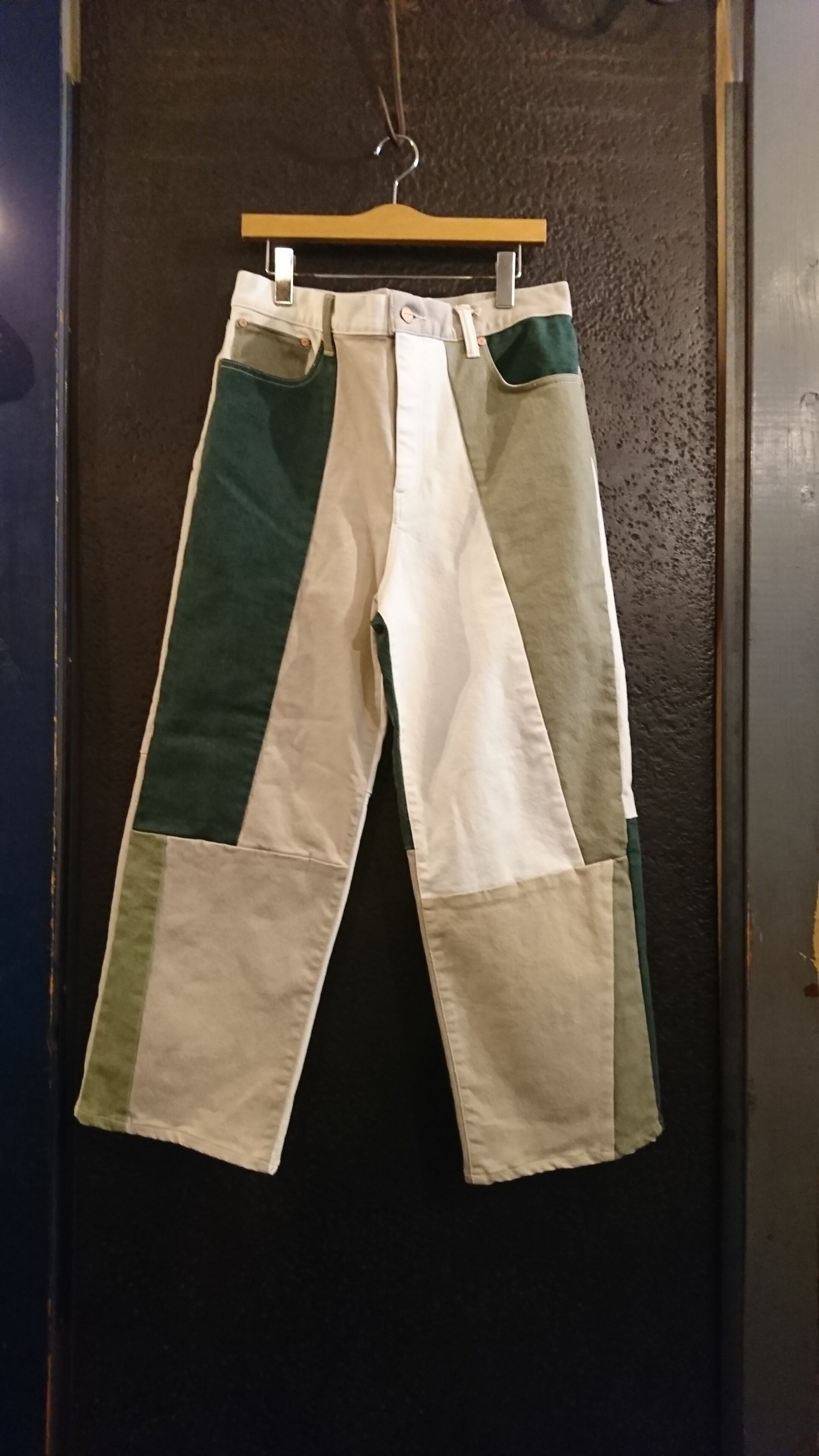 AUTHEN "MENS UPCYCLED WIDE LEG PANTS"③ size 33