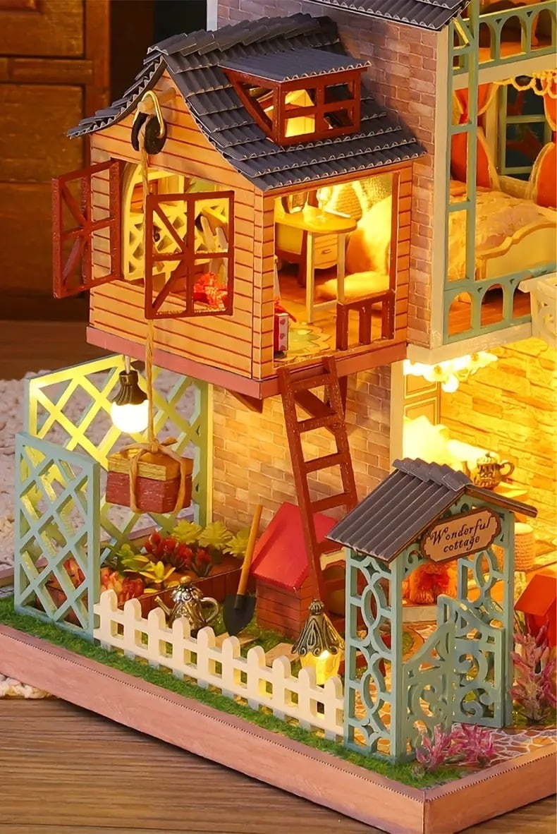 ドールハウス キット DIY ミニチュア アンティーク風 かわいい