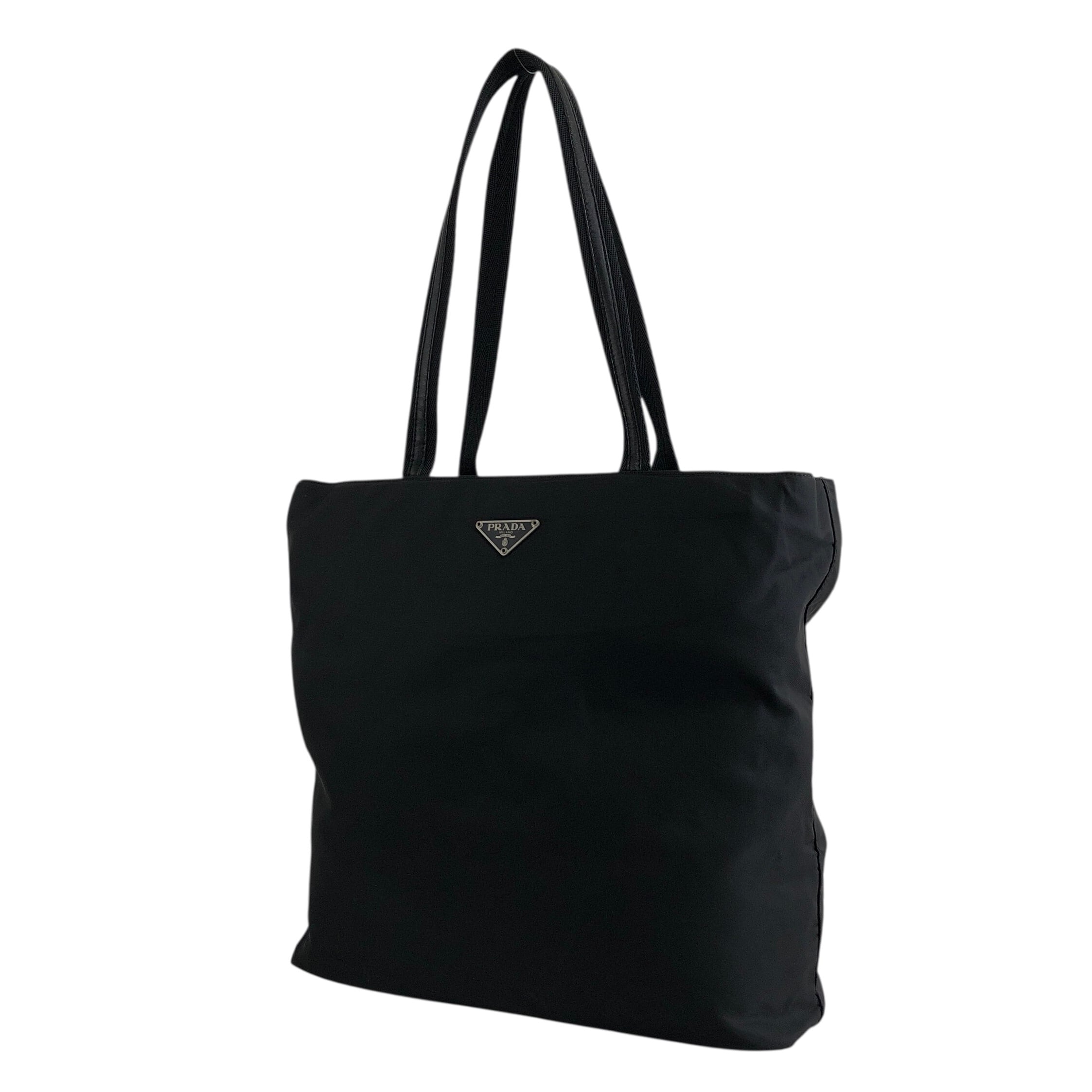 PRADA プラダ トートバッグ ブラック トライアングルロゴ ナイロン