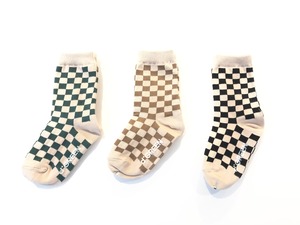 dgreen ( ディグリーン)  checker socks チェッカー ソックス　