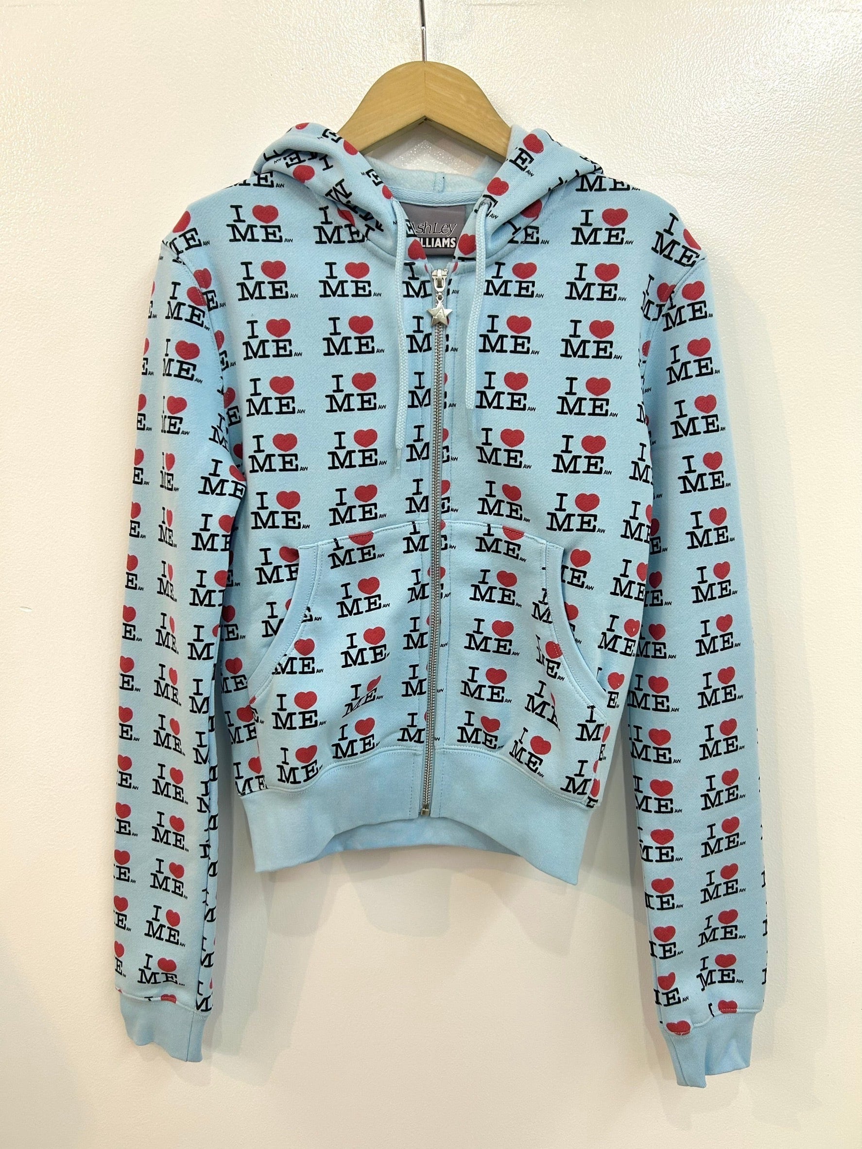 Ashley WILLIAMS I♡ME Shrunk baby hoodie / blue | itimi