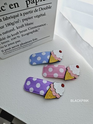 [BLACKPINK] Accessory) Ice Cream Dot Pin / [블랙핑크] 악세)아이스크림도트핀