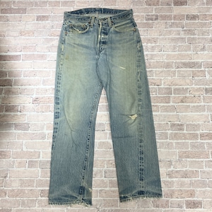 1980'S LEVI'S 66後期 DAMAGE&REPAIR DENIM PANT
