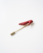 〈Ferragammo〉Red Shoe Pin Brooch 1990s