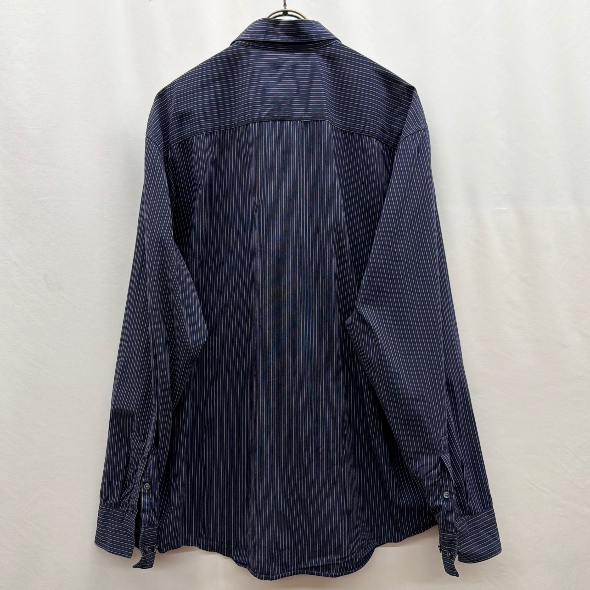 Calvin Klein】カルバンクライン ストライプシャツ ネイビー shirt
