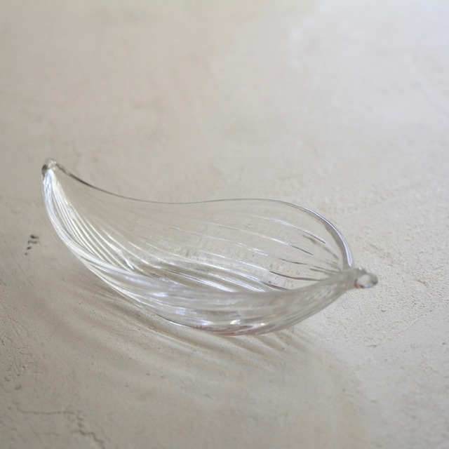 ガラス笹型　小付け