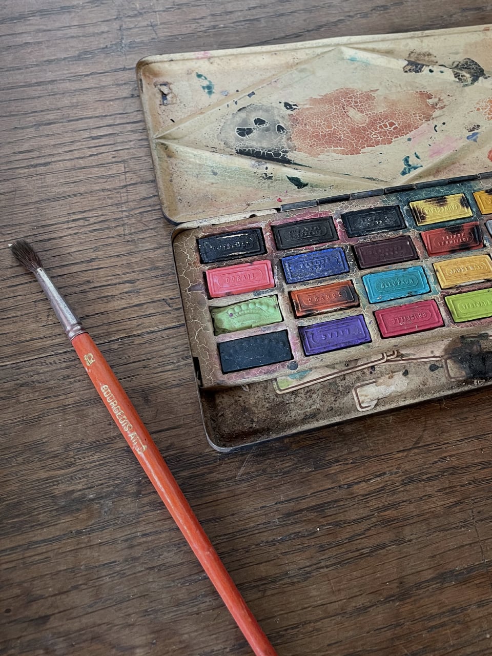 フランス 水彩パレット 絵具 画材 | Brocante de La Cocotte