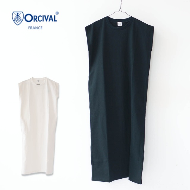 ORCIVAL [オーチバル・オーシバル] W SLEEVELESS DRESS [OR-C0346MTD] スリーブレスドレス・ノースリーブワンピース・ワンピース・サイドスリット・無地・LADY'S [2024SS]