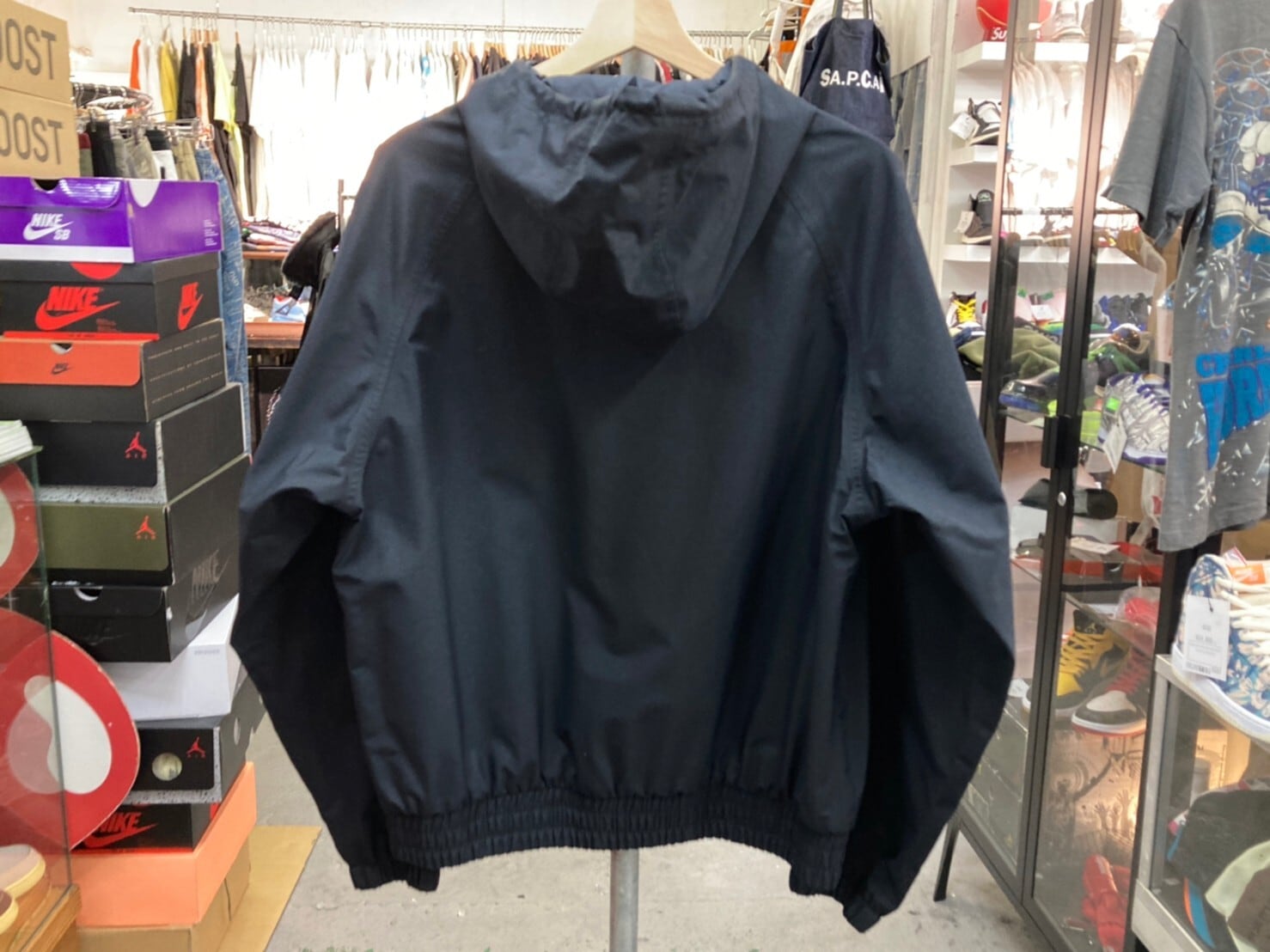 Supreme GORE-TEX HOODED HARRINGTON JACKET BLACK MEDIUM 11480 