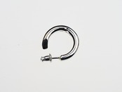 PI-002  Round earring (Small)　線径3.5mm (左耳用)