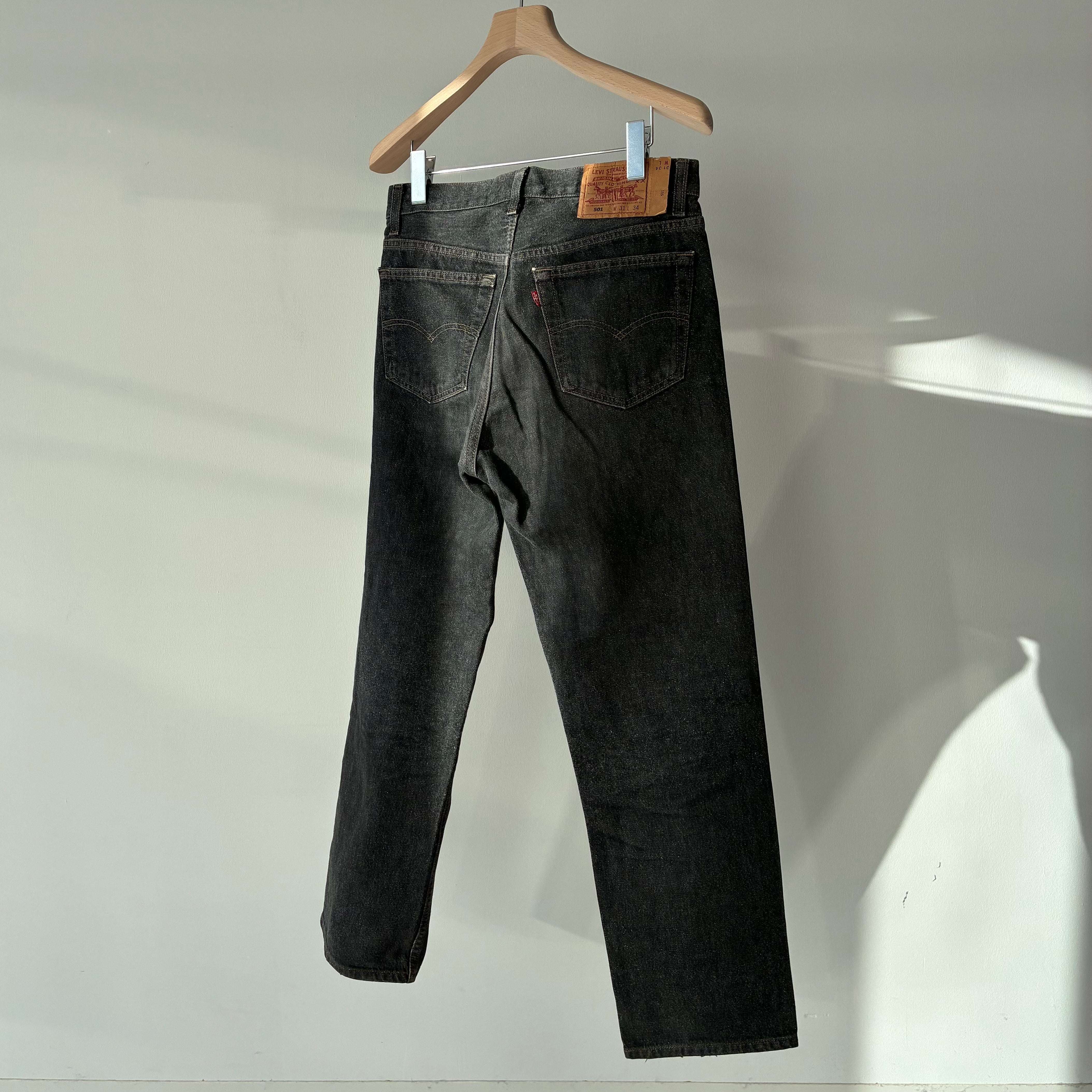 1993's Levi's 501 Yarn Dyed Black Denim Pants W31-L34 (W32-L30