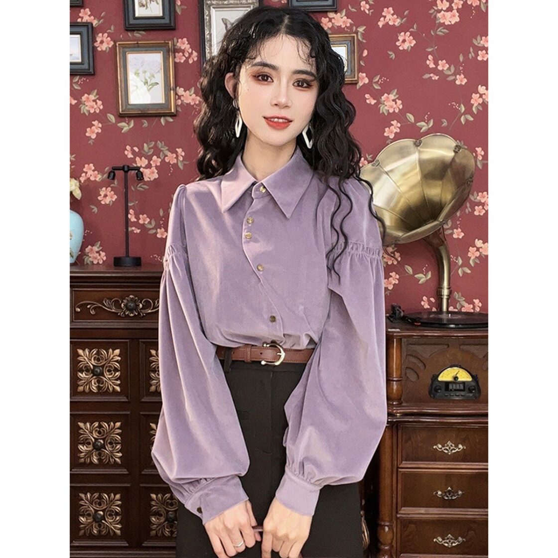 Misslin Fashionシリーズ】☆シャツ☆ トップス エレガント デザイン性 