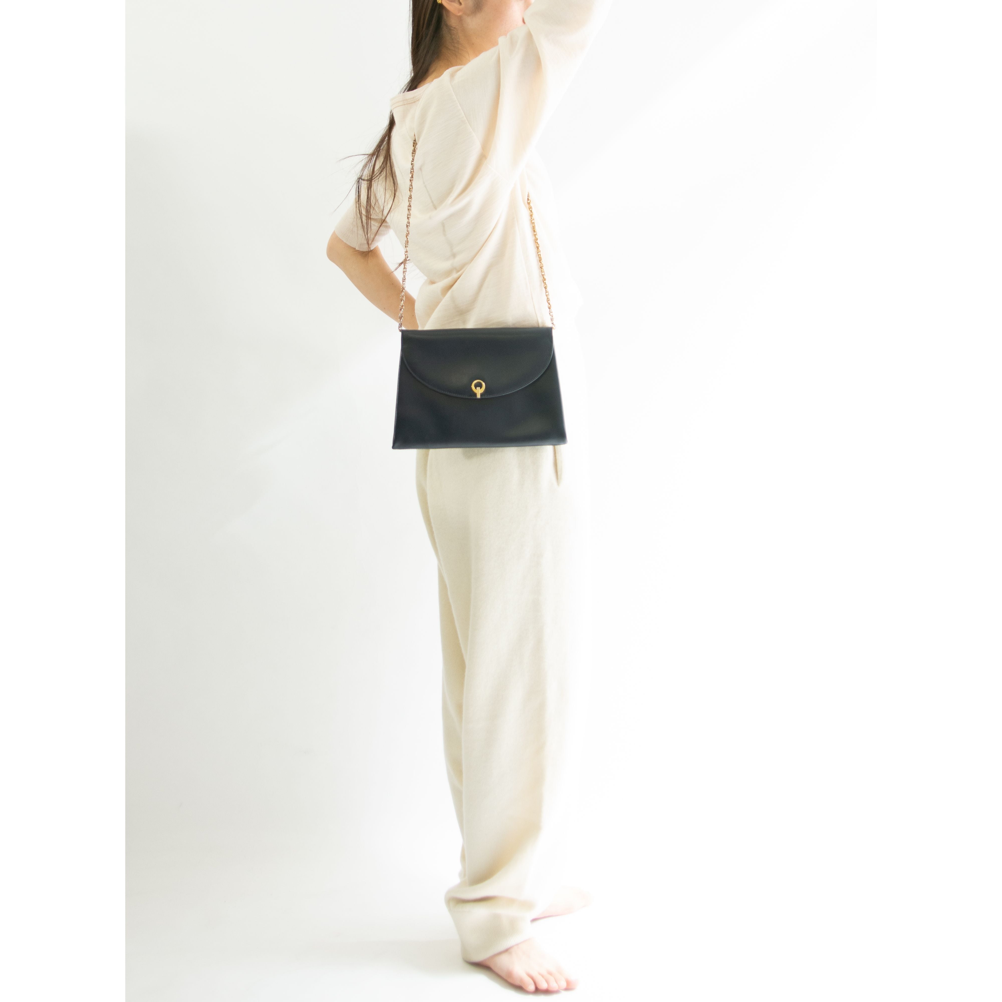 【Albertino】Leather chain classic bag（アルベルティーノ レザーチェーンバッグ ）品番