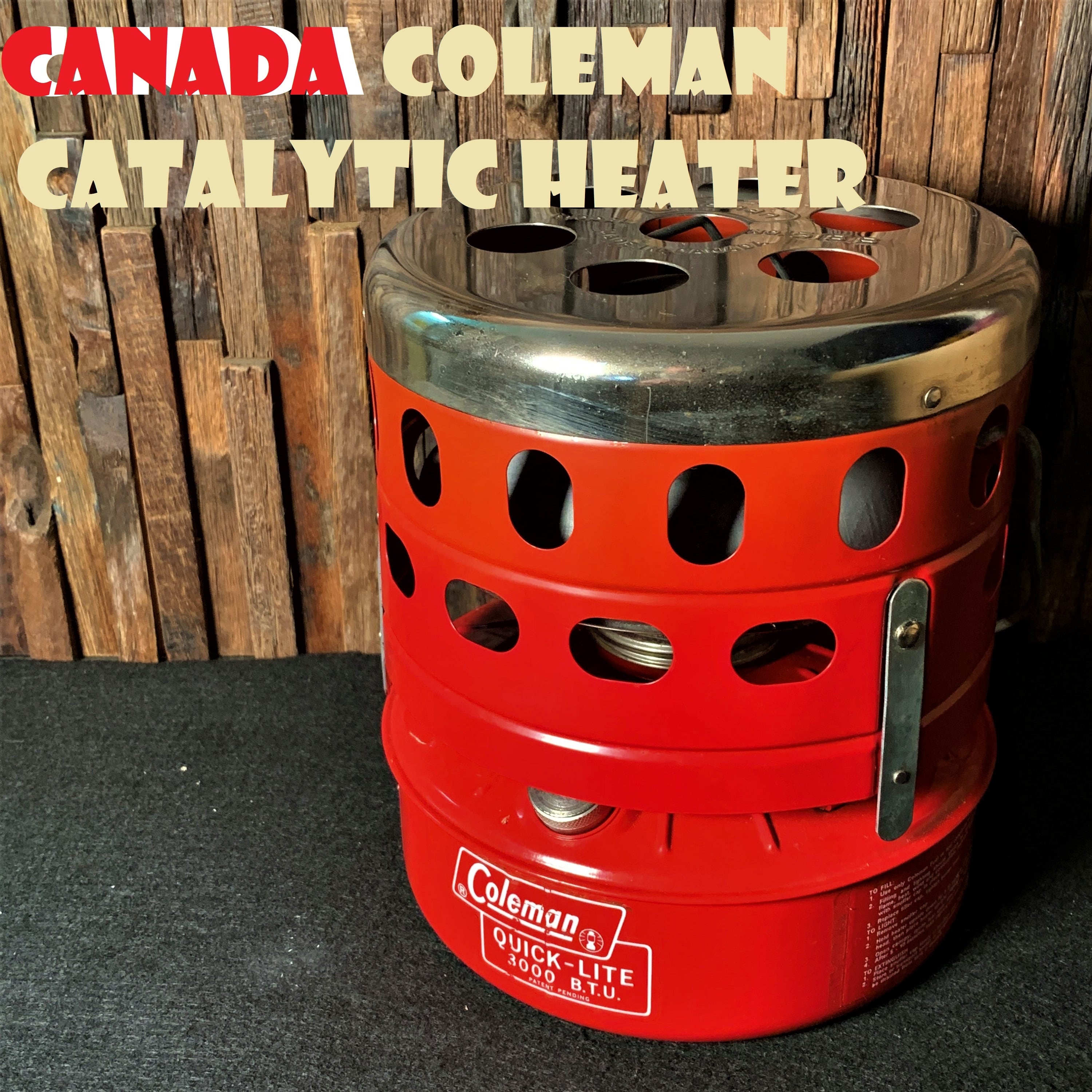 カナダ コールマン キャタリティックヒーター 518B コンパクト 赤