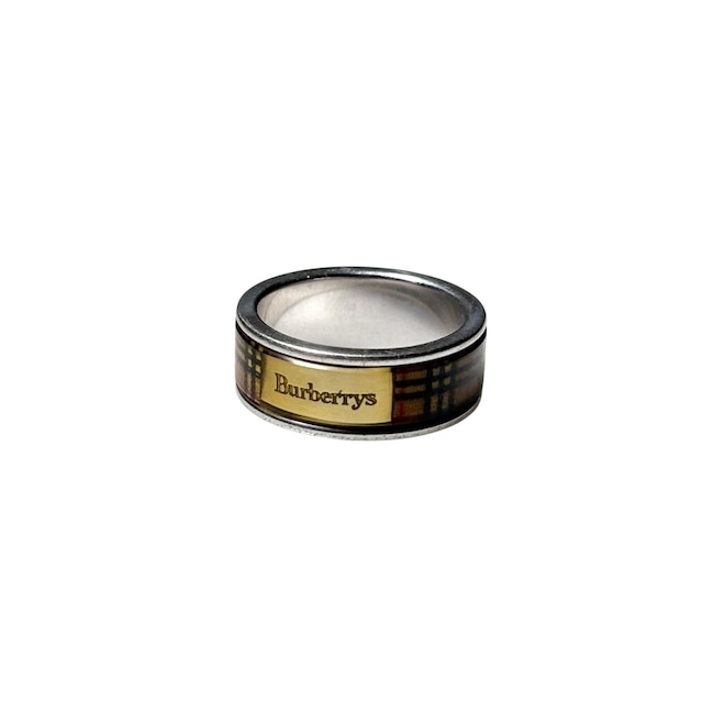 BURBERRY silver icon ring