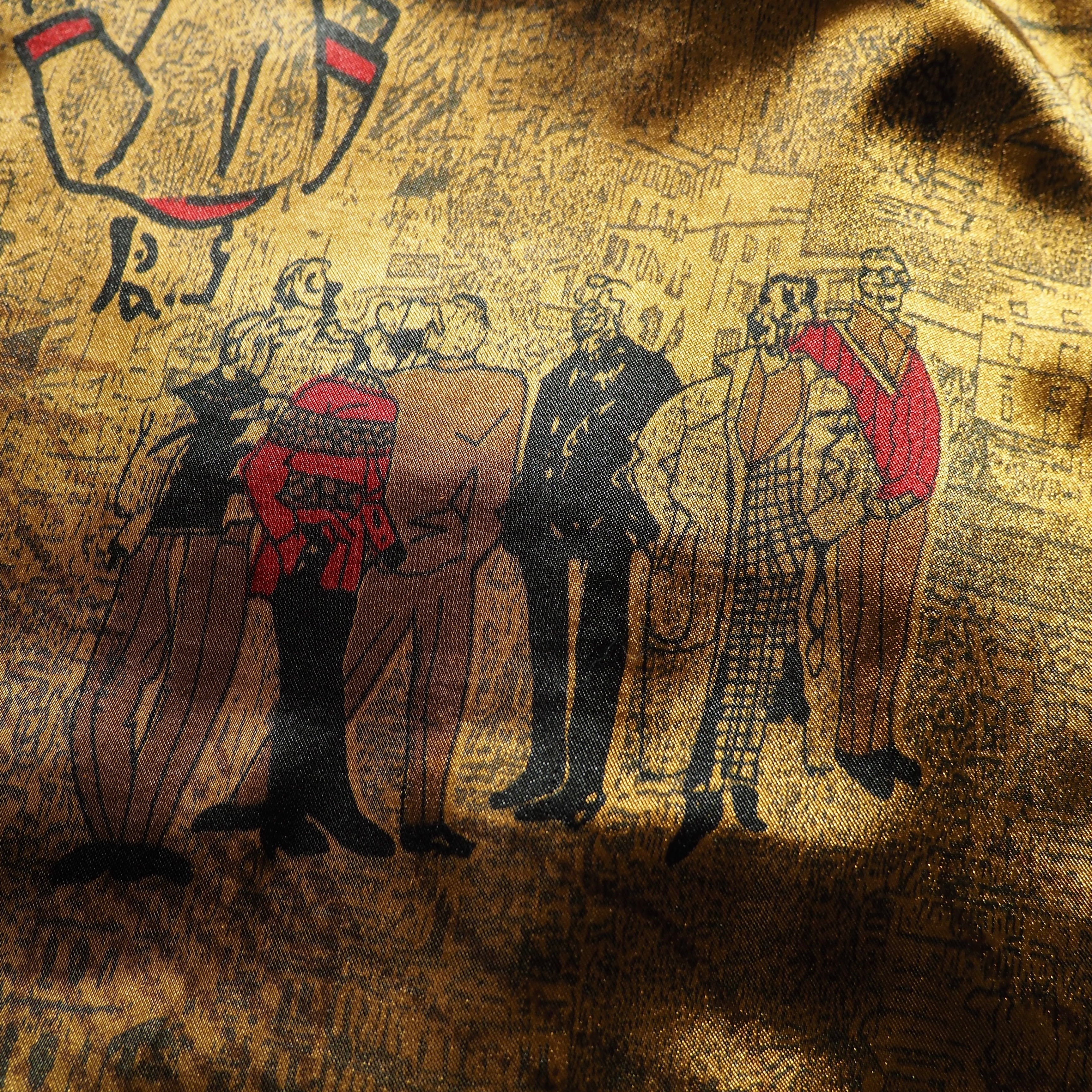 ” Deformation - 変形 ” Beautiful aging Fade color vintage loose sheep leather jacket