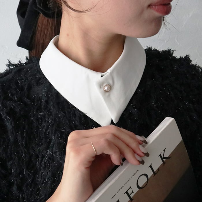 (Y)【12月下旬】ポイントパール付け襟