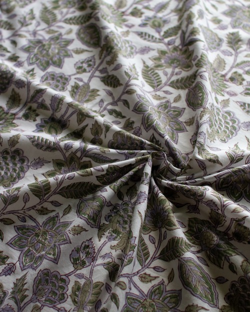 Block print FABRIC. <Herbarium>