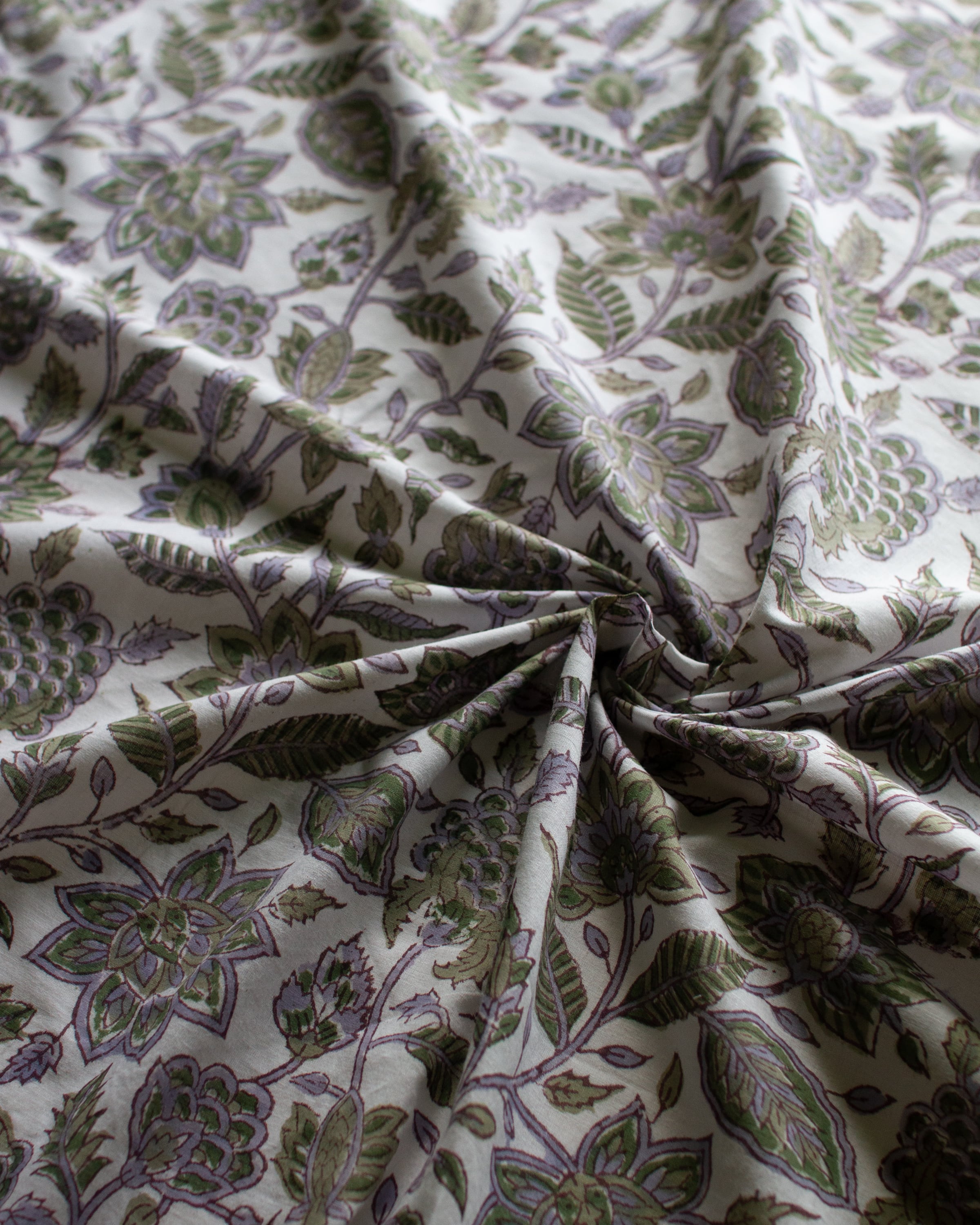 Block print FABRIC. <Herbarium>