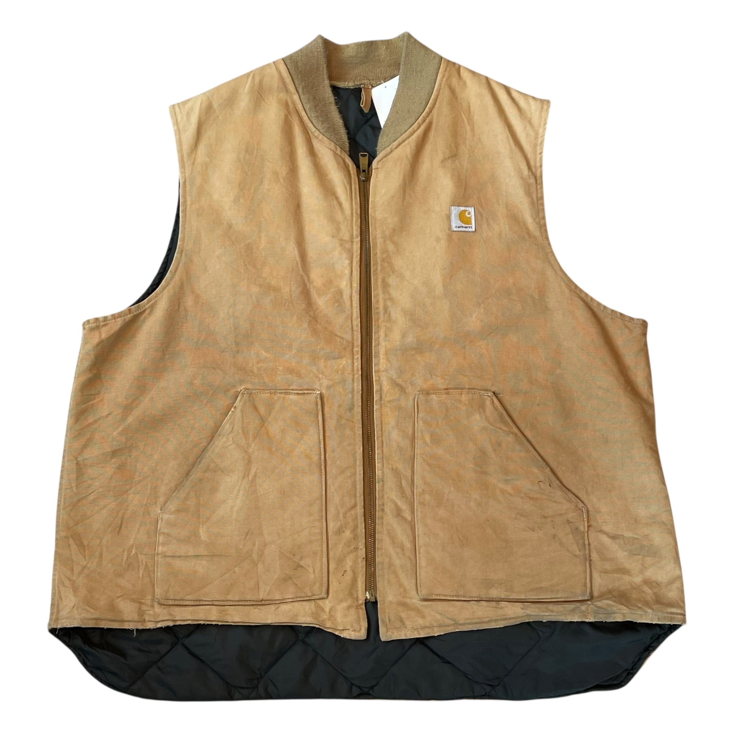 90s Carhartt quilting liner duck vest