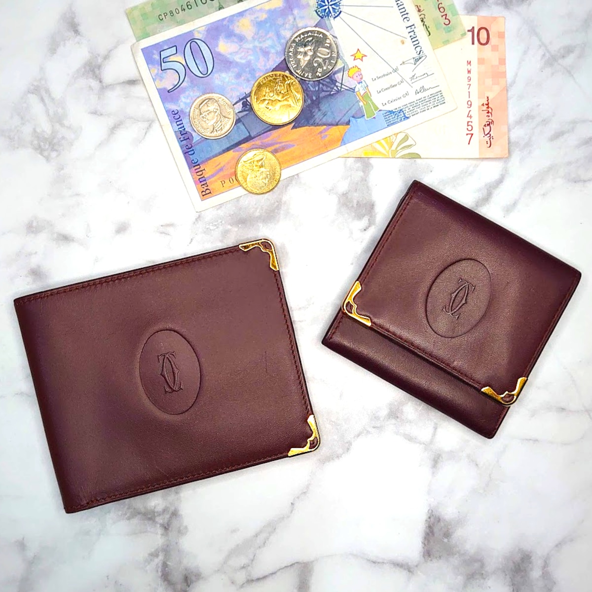 Cartier カルティエ マストライン 札入れ＆コインケース セット 財布